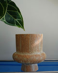 Handmade ceramic planter pot for tropical houseplants