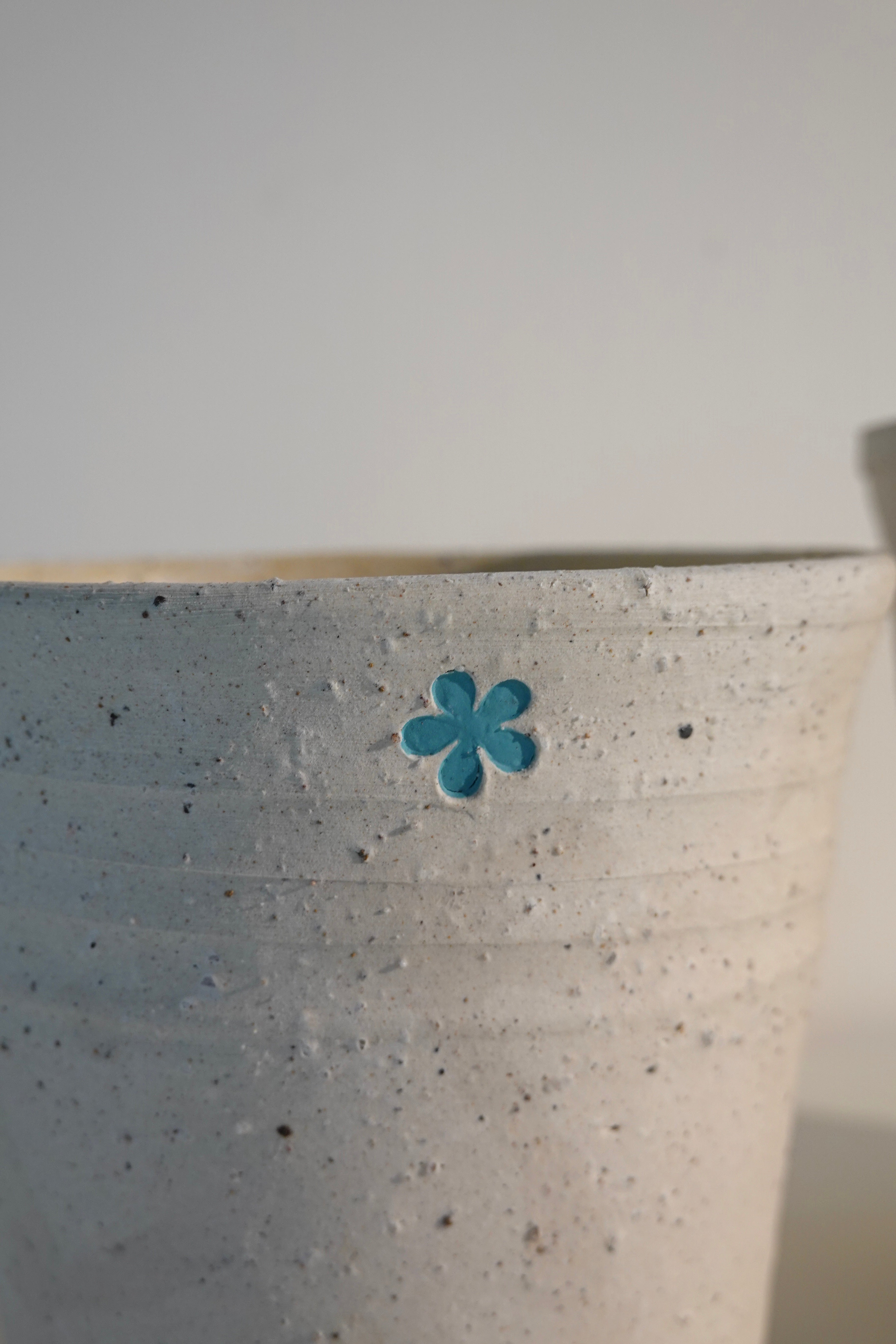 Wildhabitat x Kilnery designer ceramic pot with stone texture