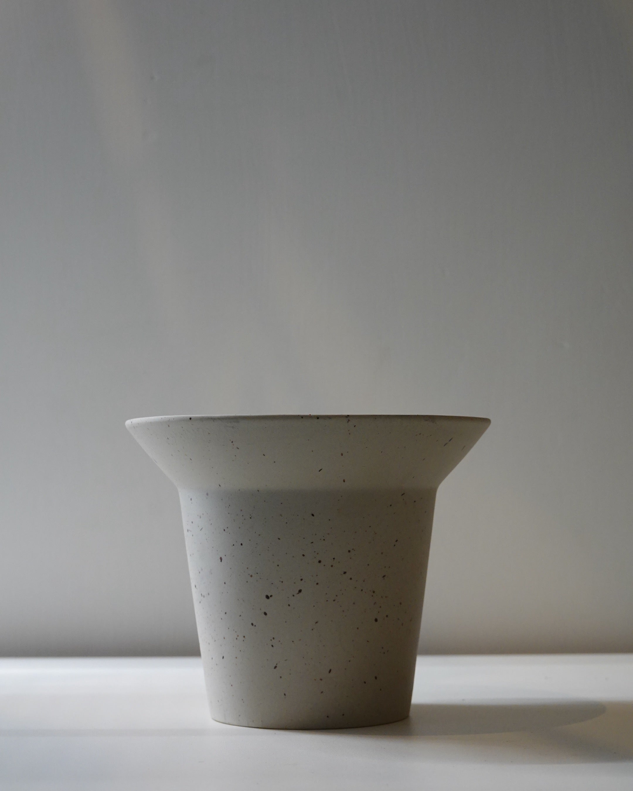 Handmade ceramic planter pot for tropical houseplants