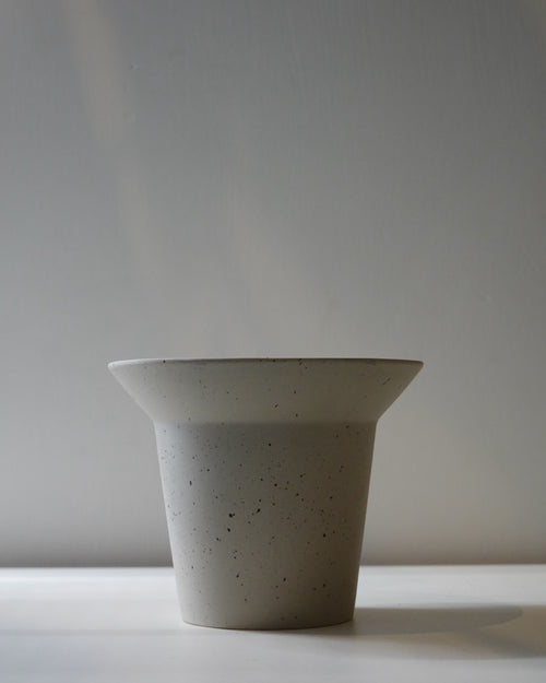 Handmade ceramic planter pot for tropical houseplants